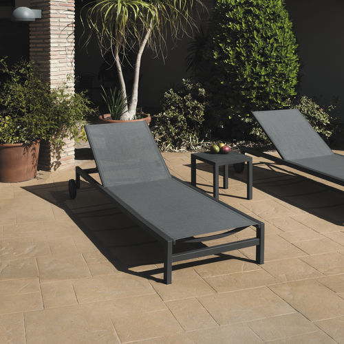 Lettino prendisole contemporaneo - LAGOS - ARKIMUEBLE - in Textilene® / in alluminio / in alluminio