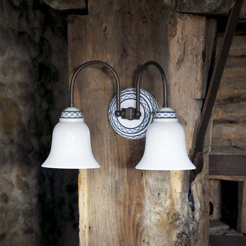 Applique classica - TORCIO - Aldo Bernardi - da interno / in ottone / in ceramica