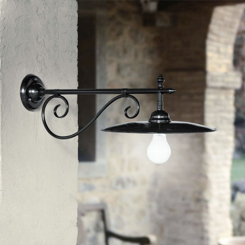 Applique classica - VALZER - Aldo Bernardi - da interno / in ferro galvanizzato / a lampada fluorescente