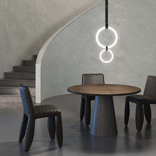 Lampada a sospensione - ULAOP - Marchetti Illuminazione - in pelle / contemporanea / con cavo