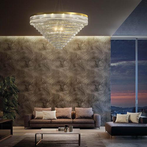 Lampadario contemporaneo - NIAGARA - Marchetti Illuminazione - in vetro / in bronzo / contract