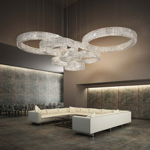 Lampada a sospensione - CALIPSO - Marchetti Illuminazione - in acciaio / in cristallo / contemporanea