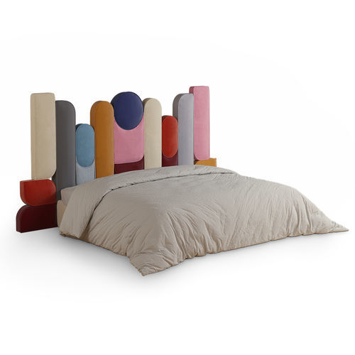 Letto matrimoniale - EJ EE - Malabar - contemporaneo / imbottito / con testiera imbottita