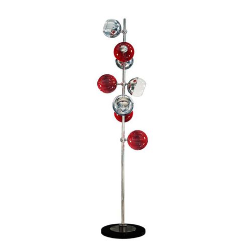 Lampada da terra - CHERRIES - CreativeMary - in ottone nichelato / in vetro / contemporanea