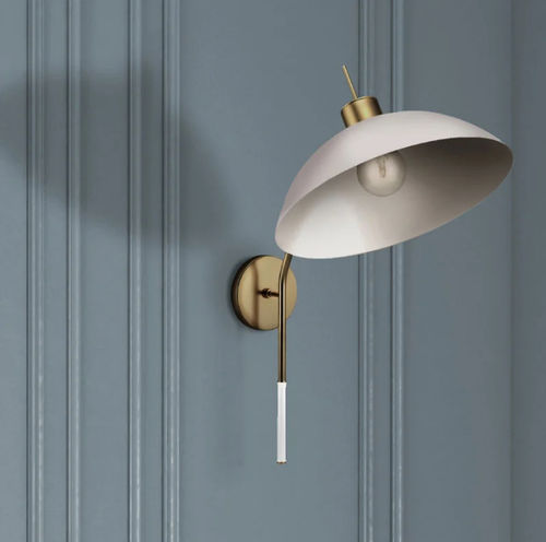 Applique contemporanea - NOHO - CreativeMary - da interno / in ottone / in vetro