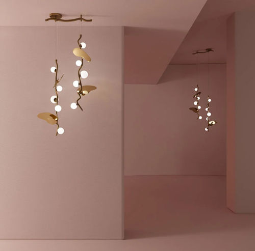 Lampada a sospensione - ALMOND - CreativeMary - in ottone / in vetro / classica