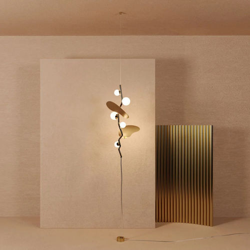 Lampada a sospensione - ALMOND II - CreativeMary - in ottone / in vetro / classica