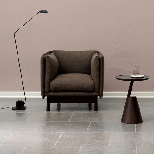 Poltrona club contemporanea - KITE - Wendelbo - in pelle / in legno massiccio / in MDF