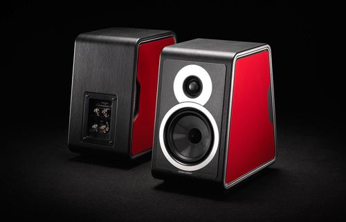 Altoparlante con scaffali - CHAMELEON B - Sonus Faber - residenziale / da interno / rossa