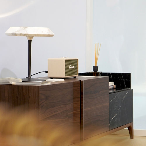 Credenza contemporanea - STORM WOOD WALNUT - MAAMI HOME - in noce / in legno massiccio / in marmo