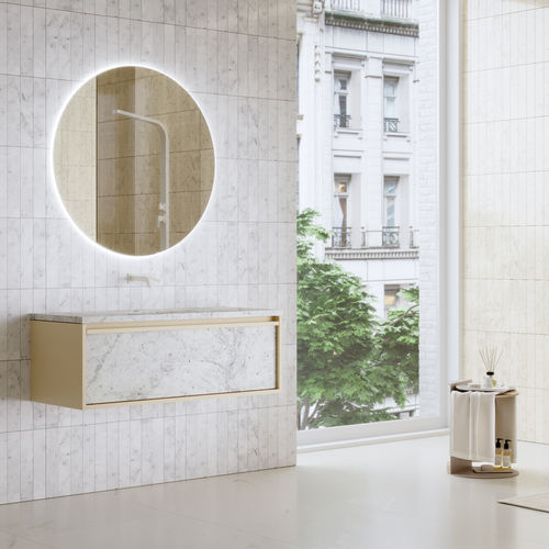 Mobile lavabo sospeso - NORDIC - MAAMI HOME - in marmo / contemporaneo