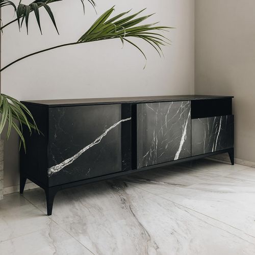 Credenza contemporanea - STORM  - MAAMI HOME - in rovere / in legno massiccio / in marmo