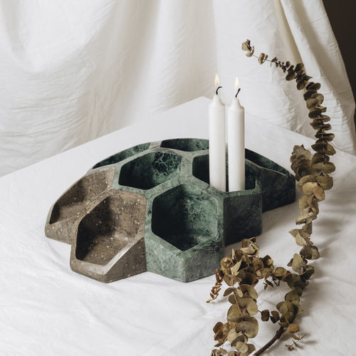 Centrotavola in marmo - BEE GREEN GUATEMALA - MAAMI HOME - fatto a mano / contemporaneo