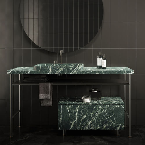 Mobile lavabo da appoggio - HAWAI - MAAMI HOME - in legno / in marmo / contemporaneo