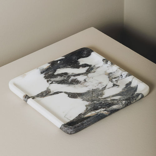 Svuotatasche in marmo - SQUARE PLATE CAPRAIA - MAAMI HOME