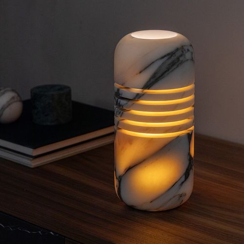 Lampada da tavolo - LUMI S CALACATTA - MAAMI HOME - per ufficio / da comodino / in marmo