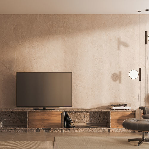 Credenza contemporanea - Elementar - MAAMI HOME - in legno / in marmo / con ripiano