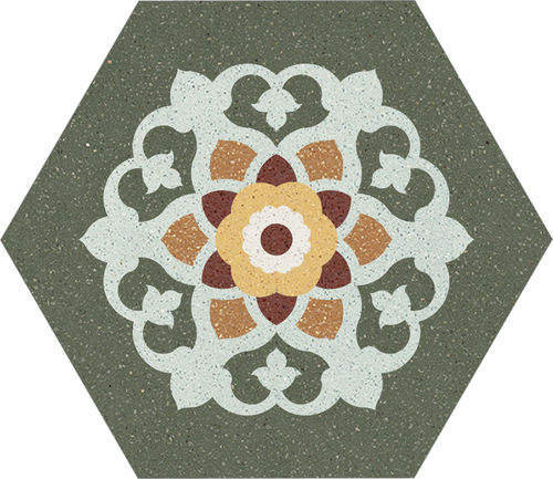 Piastrella in cemento - 30x35 02 - Karoistanbul - in pietra naturale / in graniglia di marmo / opaca