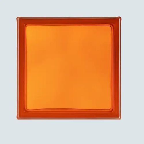Mattone di vetro quadrato - SAFFRON CLOUDY - Karoistanbul - liscio / per muro / per parete