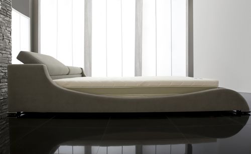Letto matrimoniale - NERUDA SET - ISBIR - contemporaneo / con testiera reclinabile / in tessuto