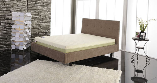Letto matrimoniale - ARIA SET - ISBIR - contemporaneo / in tessuto / in pelle