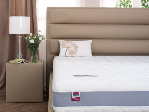 Testiera per letto matrimoniale - ZEUS - ISBIR - contemporanea / in tessuto / in pelle