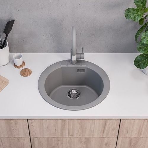 Lavello a 1 vasca - Cadit 100 - Alveus - senza gocciolatoio / in composito / monoblocco