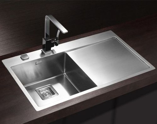 Lavello a 1 vasca - Stylux 50 - Alveus - con gocciolatoio / in acciaio inossidabile / da incasso