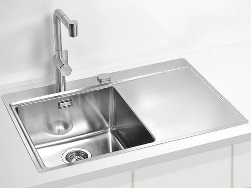 Lavello a 1 vasca - Pure 40 - Alveus - con gocciolatoio / in acciaio inossidabile / da incasso