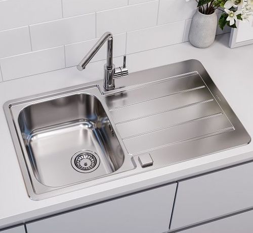 Lavello a 1 vasca - Line Max 20 - Alveus - con gocciolatoio / in acciaio inossidabile / monoblocco