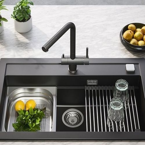 Miscelatore da appoggio - Aquila - Alveus - in acciaio inossidabile / in composito / da cucina