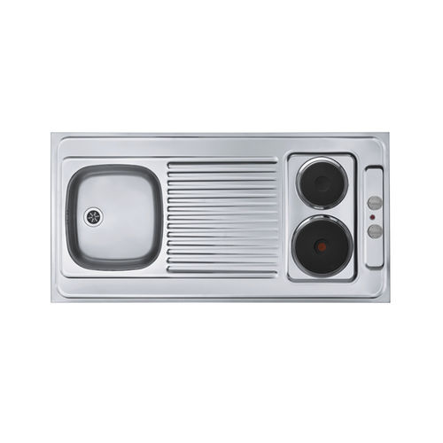 Piano cottura elettrico - COMBI ELECTRA 120 - Alveus - professionale / 2 fuochi / da incasso