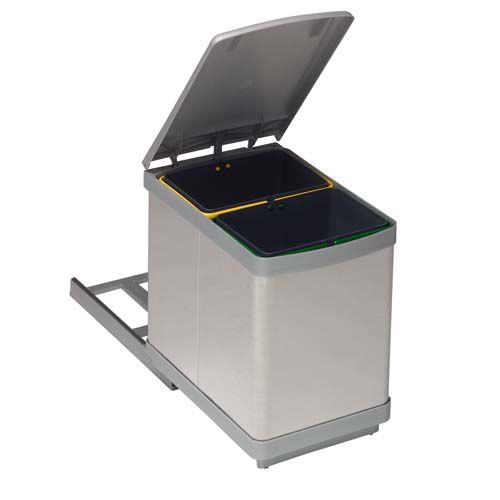 Portarifiuti da cucina - Albio 10 - Alveus - per raccolta differenziata / in plastica / con coperchio