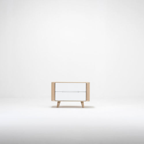 Comodino contemporaneo - ENA ONE - Gazzda - in rovere / in MDF / con supporto in quercia