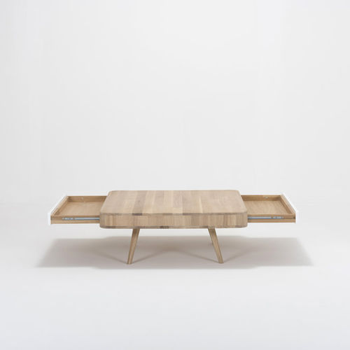 Tavolino basso contemporaneo - ENA - Gazzda - in rovere / in MDF / rettangolare