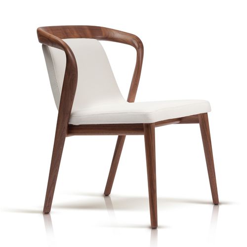 Sedia contemporanea - FEAT - Enne - da interno / in tessuto / con supporto in legno