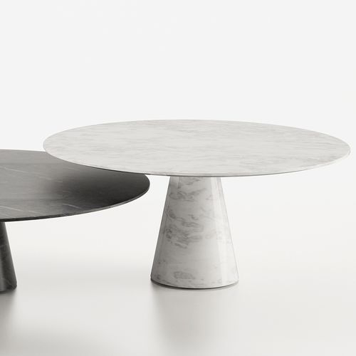 Tavolo da pranzo contemporaneo - IDEE  - Enne - in marmo / rotondo / per uso residenziale