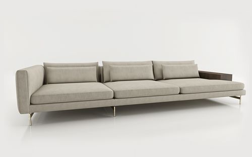 Divano d'angolo - CASUAL - Enne - contemporaneo / in tessuto / con contenitore