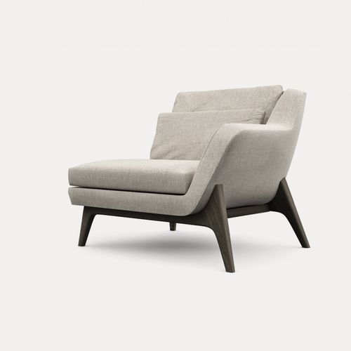 Poltrona contemporanea - GLORIOUS - Enne - in tessuto / d'angolo / grigia