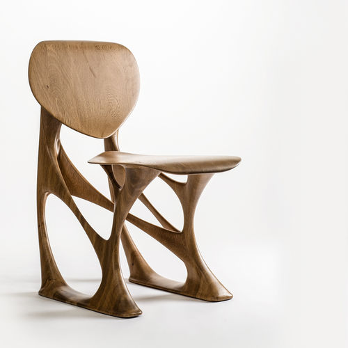 Sedia design organico - GROOVE - Enne - da interno / in legno / per uso residenziale