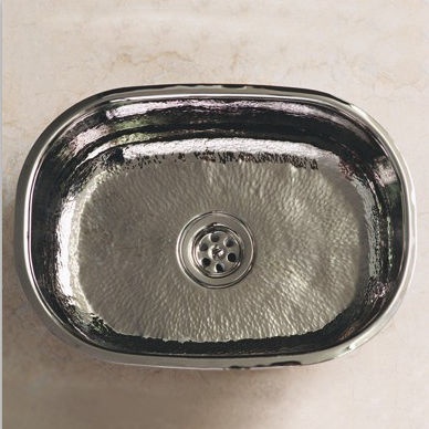 Lavello a 1 vasca - 4301 - Herbeau - senza gocciolatoio / in rame / in ottone