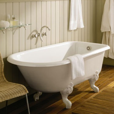 Vasca da bagno con piedi - 0703 - Herbeau - ad uso professionale / in ghisa / bianca
