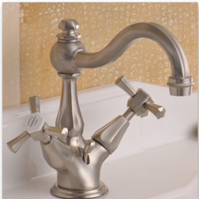 Miscelatore doppio comando per lavabo - 3601 - Herbeau - da appoggio / in metallo / da bagno
