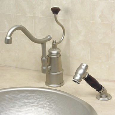 Miscelatore da appoggio - 4102 - Herbeau - in metallo / da cucina / 2 fori