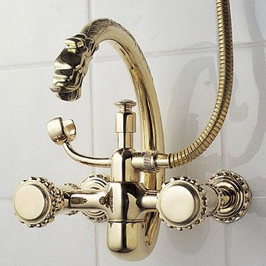 Miscelatore doppio comando per doccia - 2235 - Herbeau - per vasca / da parete / in metallo
