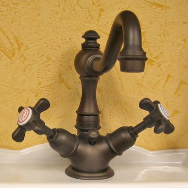 Miscelatore per lavabo - 3001 - Herbeau - da appoggio / in metallo cromato / da bagno