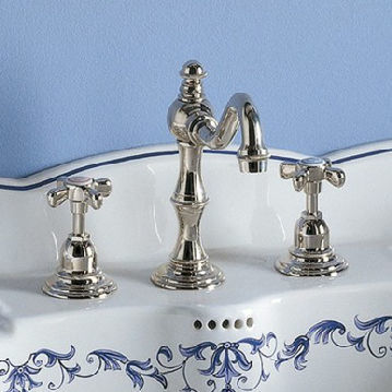 Miscelatore per lavabo - 3002 - Herbeau - da appoggio / in metallo cromato / da bagno