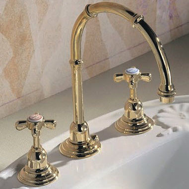 Miscelatore per lavabo - 3202 - Herbeau - da appoggio / in metallo cromato / da bagno