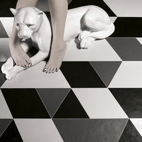 Piastrella in ceramica - TRIANGLE - Valmori Ceramica Design - levigata / da interno / da sala