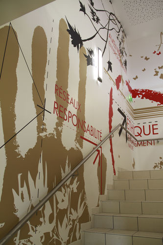 Adesivo da parete natura - COLIPOSTE CLERMONT FERRAND - Atelier d'Art Osmoze - Design & décoration murale - per impresa / per edifici pubblici